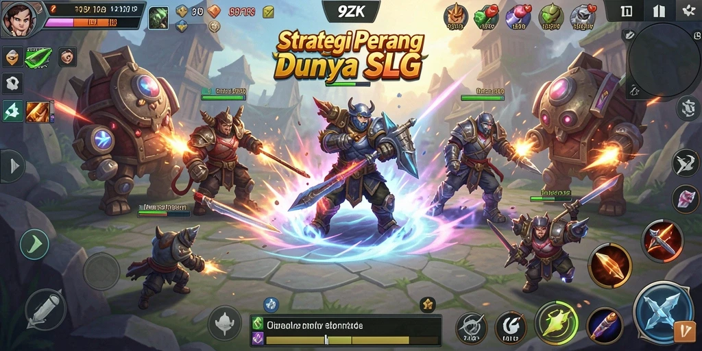 Tampilan gameplay dalam 9ZK yang mendebarkan dan strategis.