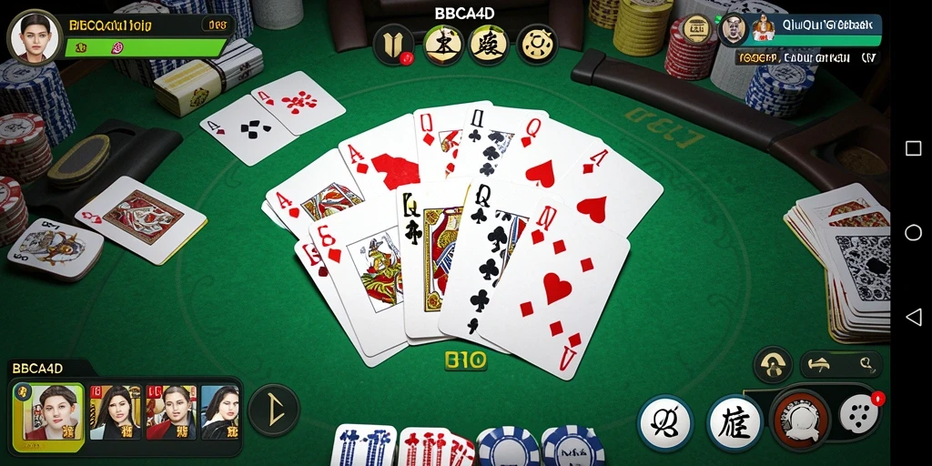 Screenshot gameplay QiuQiu dari BBCA4D yang seru.