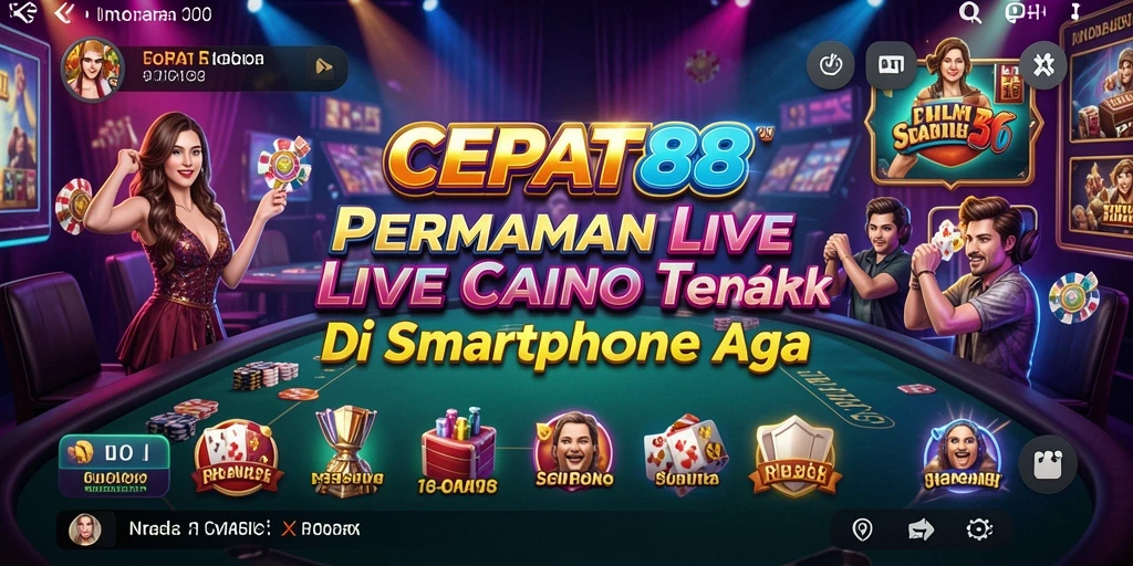 Gameplay Live Casino seru dan interaktif di CEPAT88.