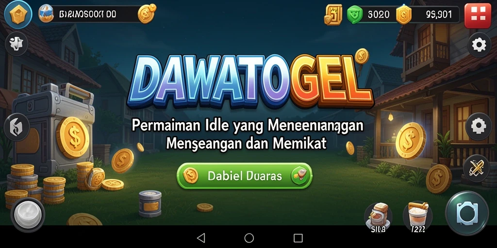 Tampilan gameplay DAWATOGEL yang menarik dan penuh warna.