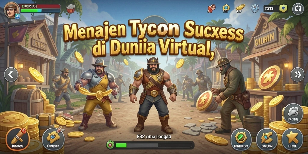 Tampilan gameplay F32 yang seru dan menarik di dunia Tycoon.