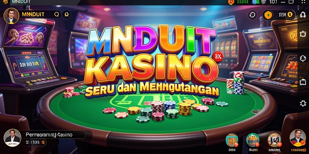 Tampilan menarik dari gameplay MNDUIT dengan berbagai pilihan permainan Kasino.