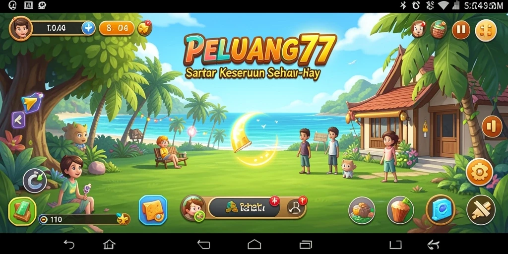 Tampilan gameplay menyenangkan dari PELUANG77 dengan berbagai tantangan menarik.