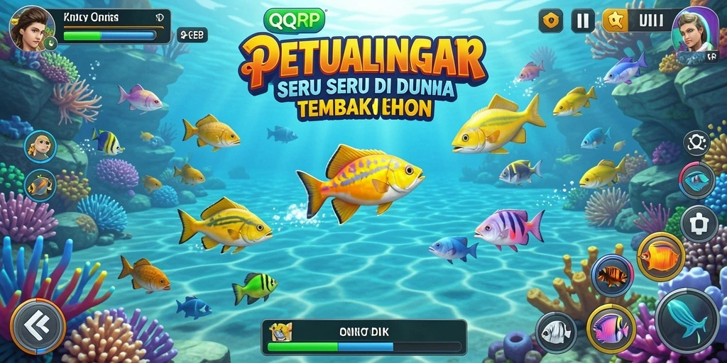 Gambaran aksi seru menangkap ikan di QQRP.