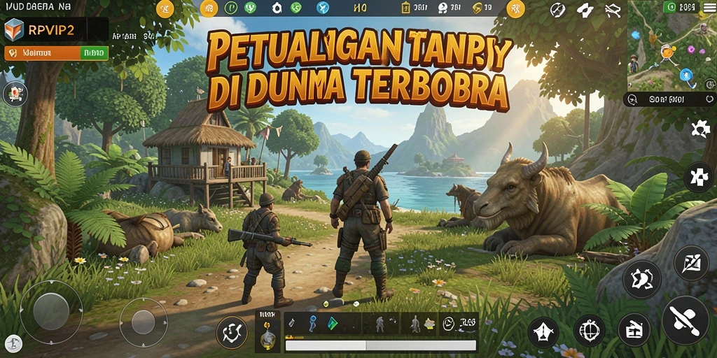 Tampilan gameplay RPVIP2 yang memikat di dunia terbuka.